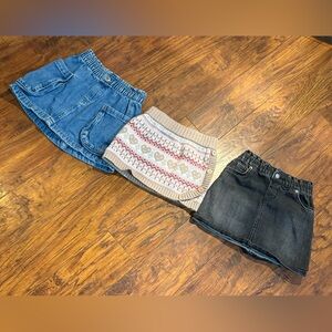 3 girls size 3/3T skirts